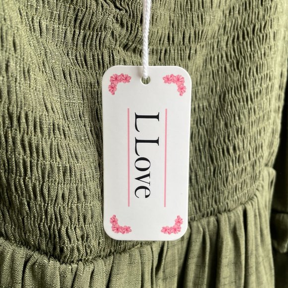 Cute green crop top LLOVE - Picture 2 of 4